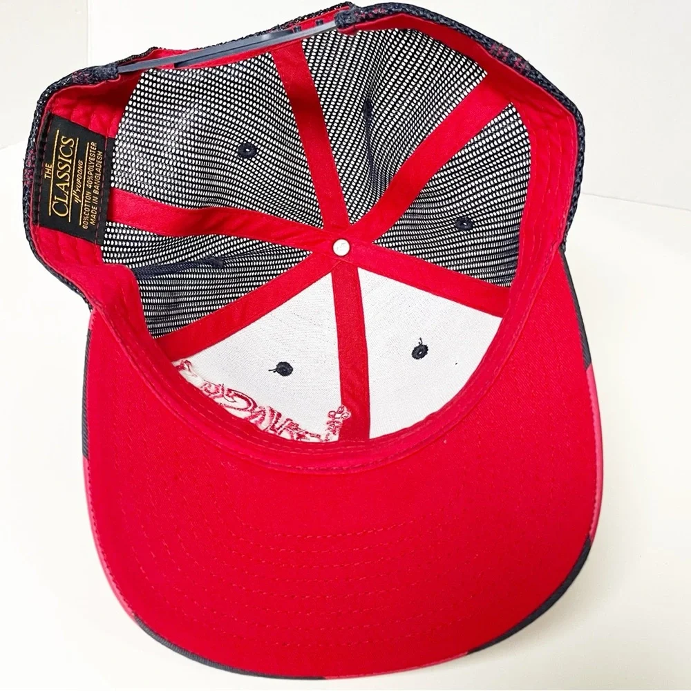 The Classic Phish Red and Blue Trucker’s Cap with Adjustable Snaps - Picture 7 of 9